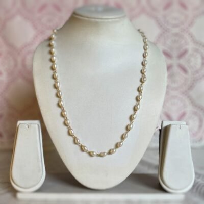 Meadowsweet White Pearl Necklace