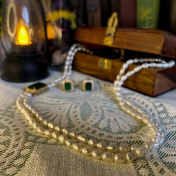 Forest Enchantment Pearl Necklace Display