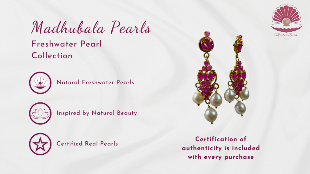 Certified authentic pearl jewelry sets