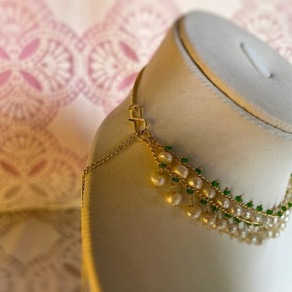 Whispering Woods Pearl Choker Necklace Set