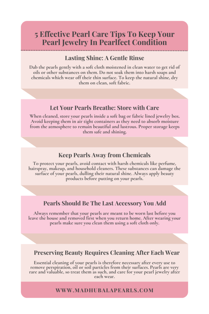 pearl care tips for pearl jewelry